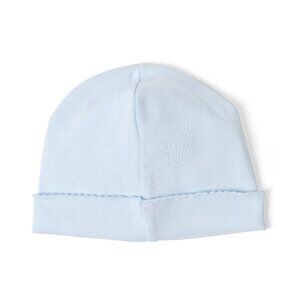 Hola Baby Pima Cotton Newborn Beanie Hat – Solid Blue